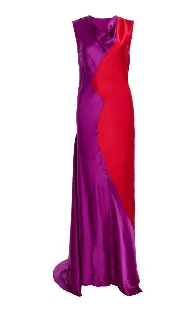 Zankov Marian Silk Maxi Dress In Animal Print