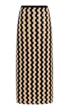 Zankov Marshall Jacquard-knit Merino Wool Maxi Skirt In Multi