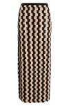 Zankov Marshall Puzzle Intarsia Openwork Merino Wool Skirt In Multi