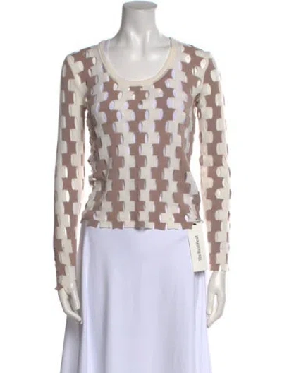 Pre-owned Zankov Merino Wool Printed Sweater In Multi