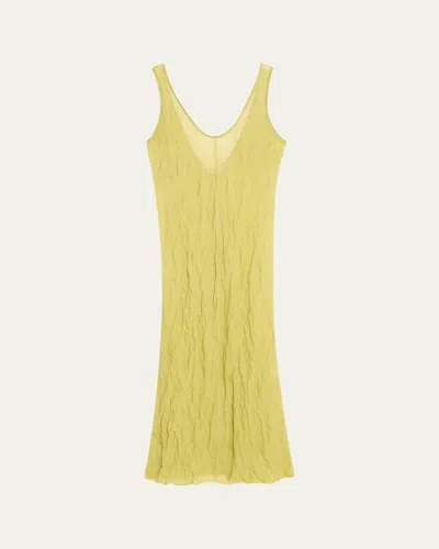 Zankov Metallic Knit Sleeveless Backless Maxi Dress