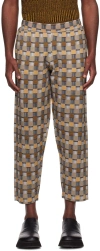 Zankov Multicolor Alberto Trousers In 018 Black-sienna Mul