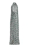 Zankov Naomi Halter Wool-cashmere Dress In Green