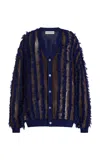 Zankov Oscar Sheer Wool-silk Sweater In Multi
