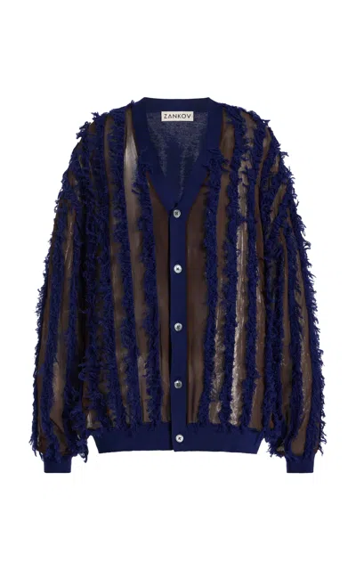 Zankov Oscar Sheer Wool-silk Jumper In Multi