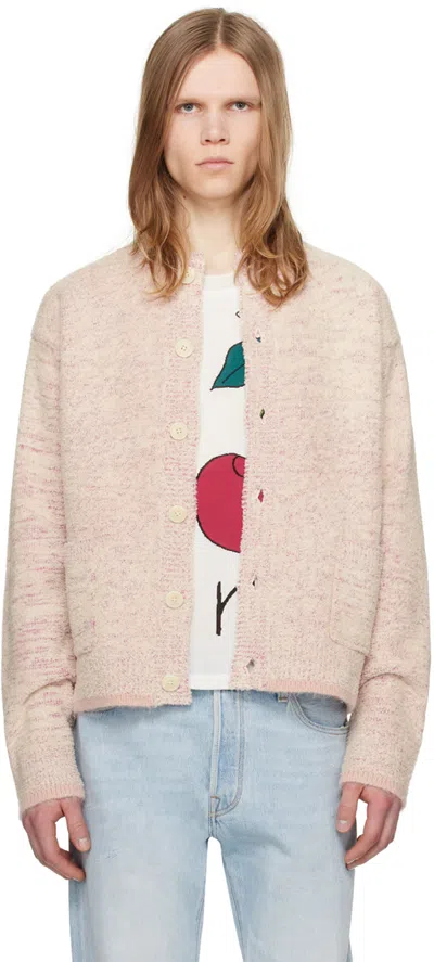 Zankov Pink Button Cardigan In Quartz Multi