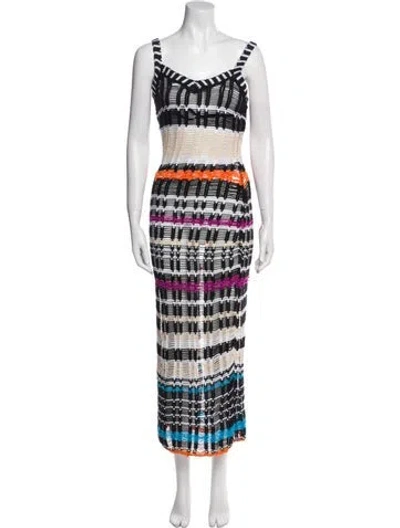 Pre-owned Zankov Printed Long Dress In Multi