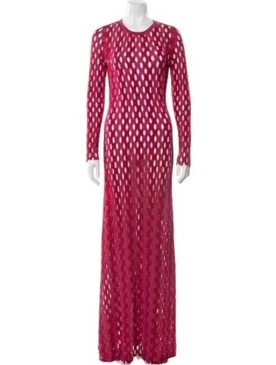 Pre-owned Zankov Printed Long Dress W/ Tags In Pink
