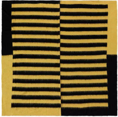 Zankov Ssense Exclusive Black & Yellow Manhattan Throw