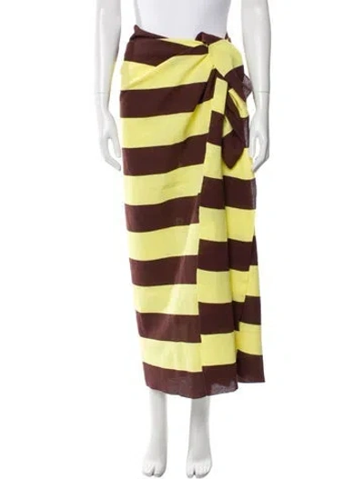 Pre-owned Zankov Striped Cover-up In Multi