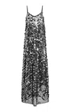 Zankov Sydney Sequined Gown In Metallic
