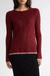 Zankov Taisa Split Back Sweater In Dahlia
