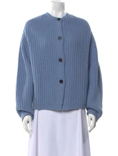 Pre-owned Zankov Wool Crew Neck Sweater W/ Tags In Blue