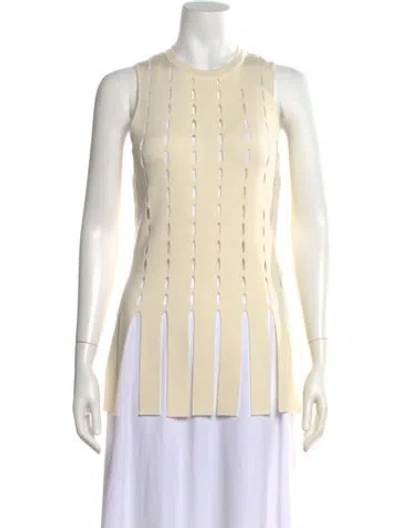 Pre-owned Zankov Wool Crew Neck Top In Neutral