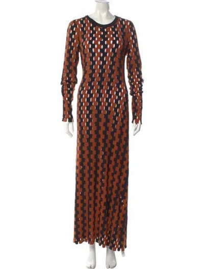 Pre-owned Zankov Wool Long Dress In Multi