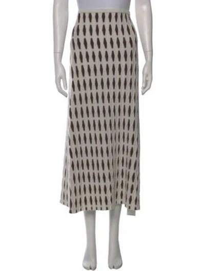 Pre-owned Zankov Wool Midi Length Skirt In Gray