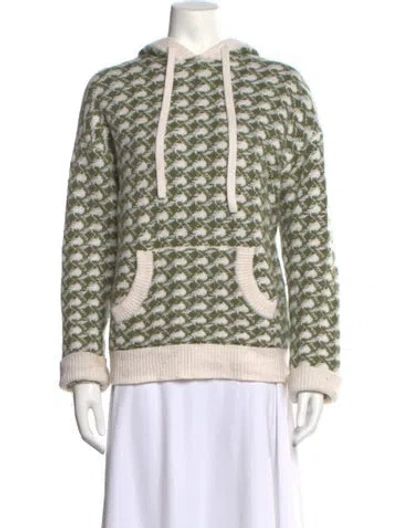 Pre-owned Zankov Wool Patterned Sweater In Green