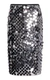 Zankov Yumi Sequined Midi Skirt In Black