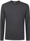 Zanone Long Sleeves Classic T-shirt In Green