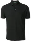 Zanone Basic Polo Shirt In Black