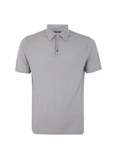 Zanone Basic Pullover Polo In Grey