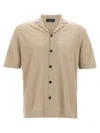 Zanone Linen Shirt In Neutral