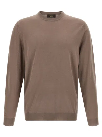 ZANONE BEIGE WOOL SOLID SWEATER
