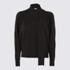 Zanone Neck-tie Sweater In Black