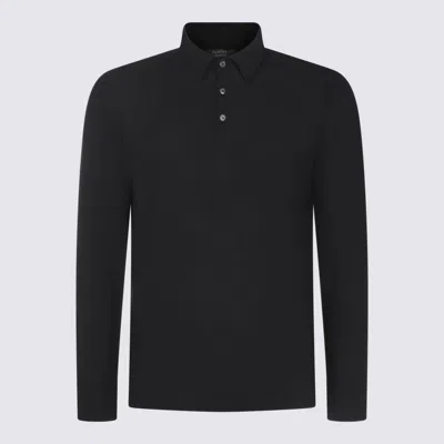 ZANONE ZANONE BLACK COTTON TOP