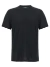 Zanone Jersey Crew Neck T-shirt In Black