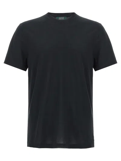 ZANONE BLACK LOGO T-SHIRT
