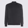 Zanone High Neck Raglan Sweater With Ribbed Cuffs And Hem In Black
