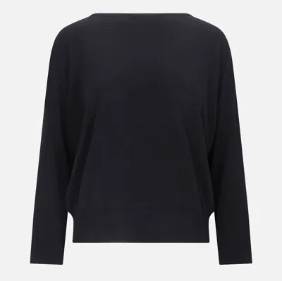 ZANONE BLACK WOOL KNITWEAR