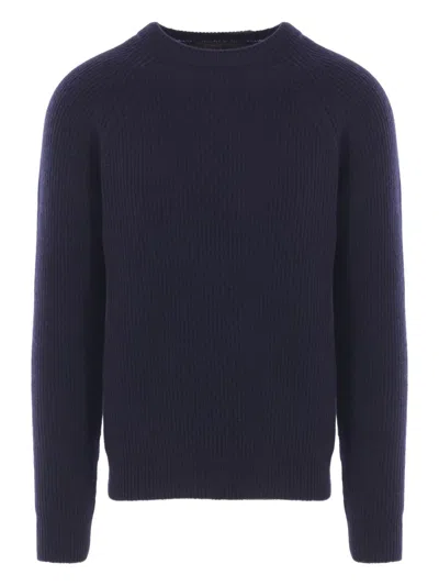 Zanone Stockinette Stitch Slim Fit Raglan Sleeved Mock Neck Sweater In Black
