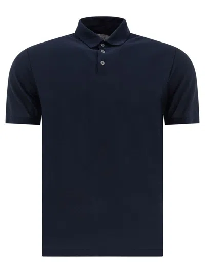 Zanone Polo Shirts In Blue
