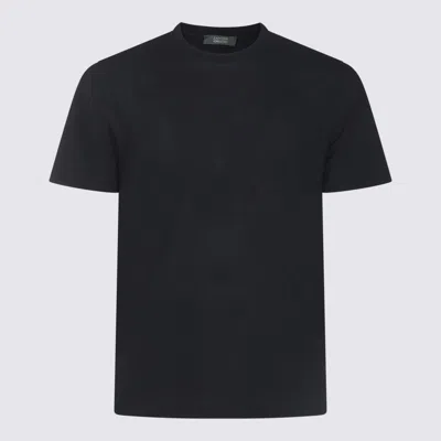 ZANONE BLUE COTTON T-SHIRT