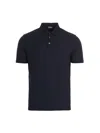 Zanone Ice Cotton Polo Shirt In Blue