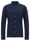 Zanone Ice Cotton Shirt In Blue