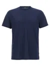 Zanone Crew Neck Plain Short Sleeves T-shirt In Blue