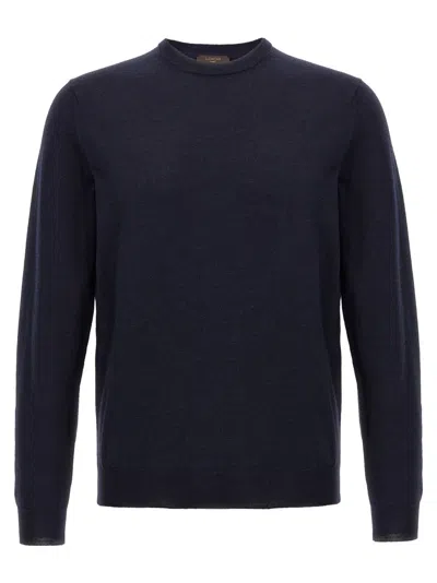 ZANONE BLUE WOOL SWEATER