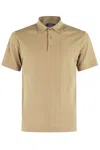 Zanone Classic Polo Shirt With Three-button Placket In Brown