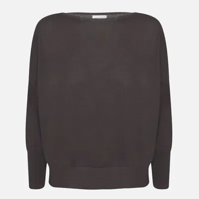 ZANONE BROWN WOOL KNITWEAR