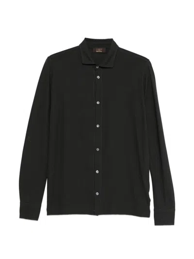 Zanone Button-up Shirt In Black