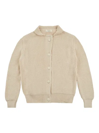 Zanone Buttoned Cotton Cardigan In Brown