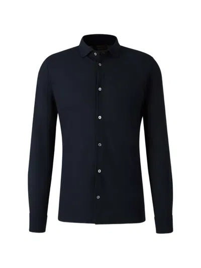 Zanone Buttoned Shirt In Blue