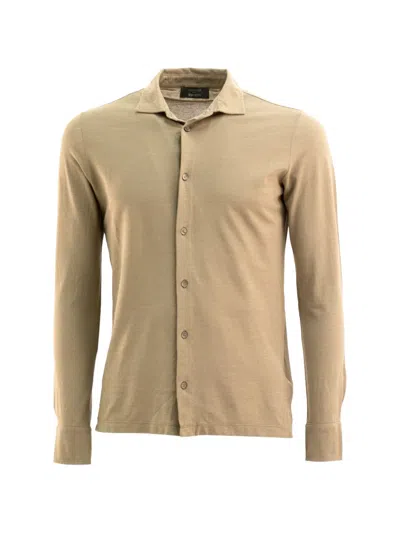 Zanone Buttoned Shirt In Neutral