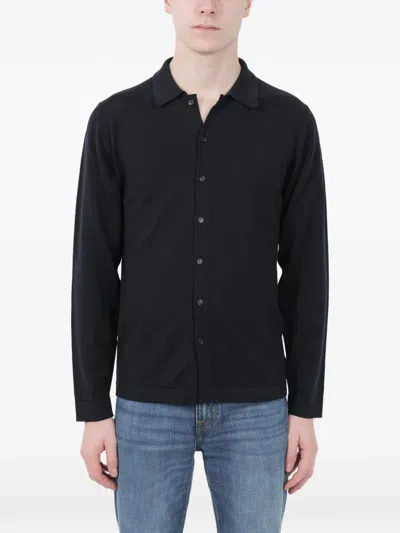 Zanone Buttoned Slim Shirt In Black