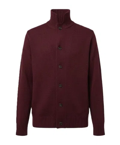 Zanone Button-up Cardigan In Brown