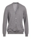 Zanone By Slowear Man Cardigan Grey Size 46 Virgin Wool, Polyamide In Gray