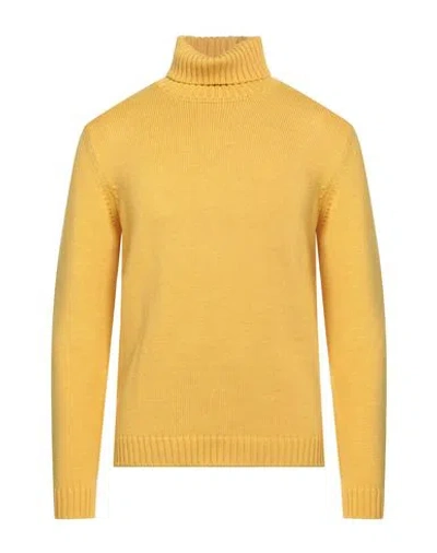 Zanone By Slowear Man Cardigan Yellow Size 42 Virgin Wool